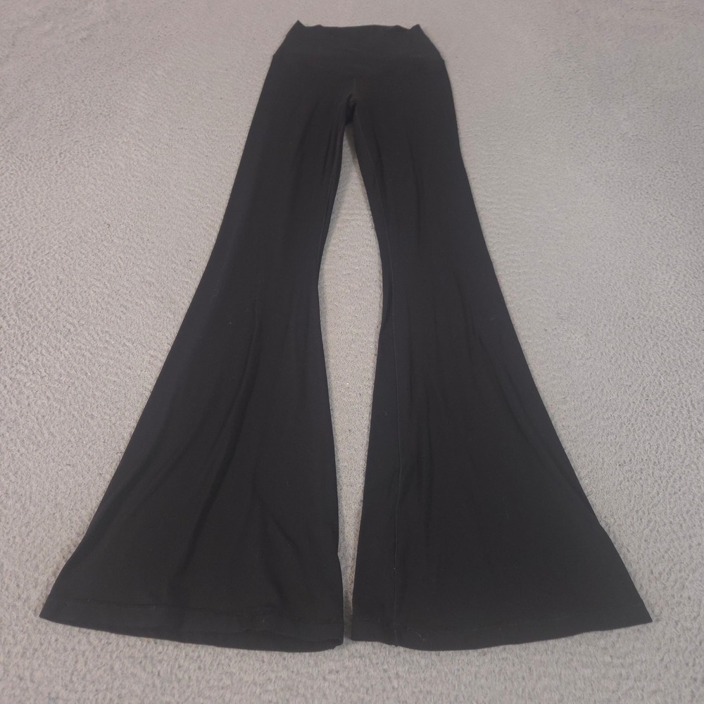 Aerie Pants Womens S Black OFFLINE Real Me High Rise Crossover Flare Leggings